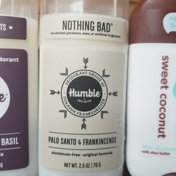 Natural Deodorants NEW, Lot of 4 Humble Hello Antiperspirant - Picture 4 of 6